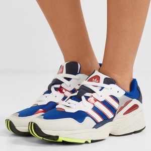 adidas Originals Grey & Blue Yung 96 Sneakers